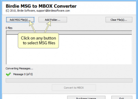 Convert MSG of Microsoft Outlook to MBOX screenshot