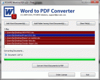 Microsoft Word to PDF Converter screenshot