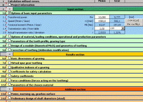 MITCalc Bevel Gear Calculation screenshot