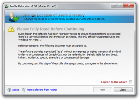 Profile Relocator screenshot