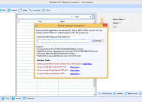 Outlook PST to EML Converter screenshot