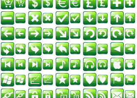 Green Web Buttons screenshot