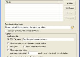 VaySoft PDF  to EXE Converter screenshot