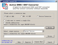 Active DWG DXF Converter 2011.09 screenshot