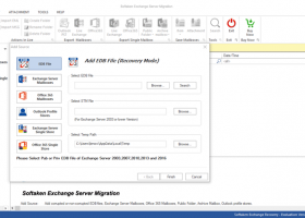 Softaken Exchange Server Migration screenshot