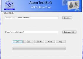 Atom Tech Soft VCF Splitter Tool screenshot