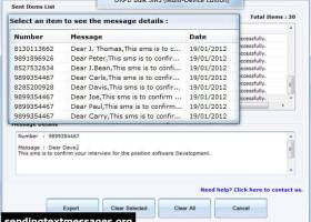 SMS Broadcasting Software screenshot