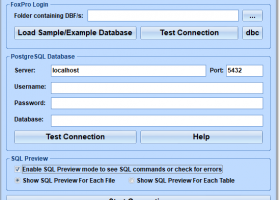 FoxPro Tables To PostgreSQL Converter Software screenshot