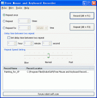 Free Mouse and Keyboard Recorder screenshot