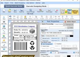 Packaging Barcode Label Tool screenshot