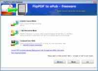 Flip PDF to ePUB - Freeware screenshot