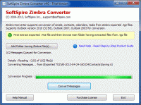 Zimbra Mailboxes to Outlook screenshot