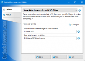 Save Attachments from MSG Files screenshot