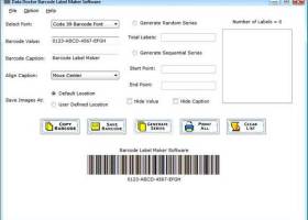 Create Barcode Label screenshot