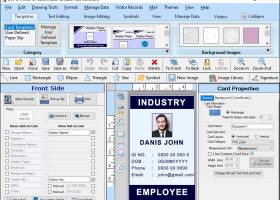 Visitant Id Card Creating Software screenshot