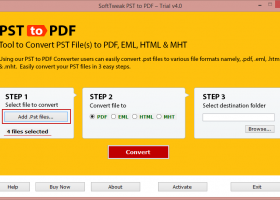 PST to PDF Converter screenshot