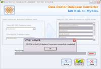 Microsoft SQL Database Conversion Tool screenshot