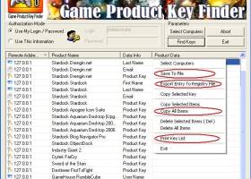 Game Product Key Finder screenshot