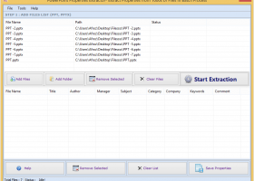 PowerPoint Document Properties Extractor screenshot