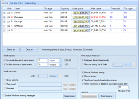 Advanced Disk Space Monitor screenshot