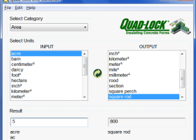 Quad-Lock Unit Converter screenshot