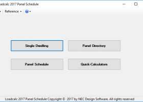 Loadcalc 2017 Panel Schedule screenshot