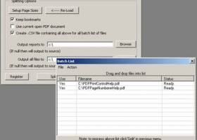 PDF Page Size Split Batch screenshot