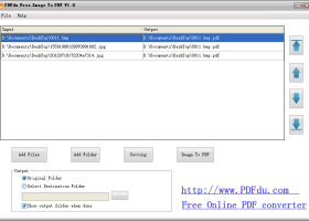 PDFdu Free Image To PDF Converter screenshot