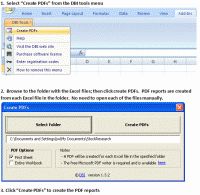 Create PDFs screenshot
