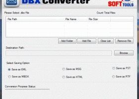 Convert DBX to PST screenshot