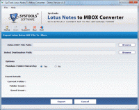 Lotus Notes to MBOX screenshot