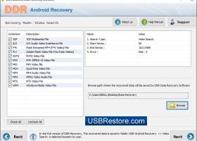 Android Data Restore Software screenshot