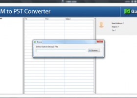 GainTools OLM to PST Converter screenshot