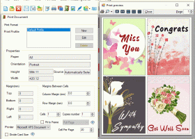 Photo Greeting Cards Printing Software screenshot