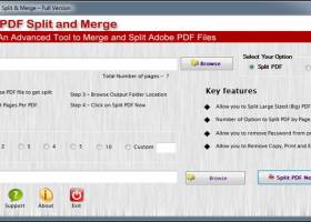 Softaken PDF Split and Merge screenshot
