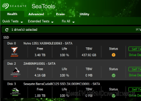 SeaTools for Windows screenshot