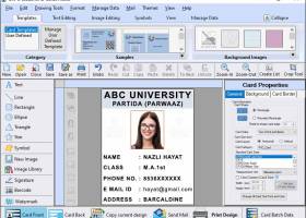 Student Identity Card Generating Program screenshot