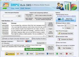 Send Bulk SMS For Window Mobile screenshot