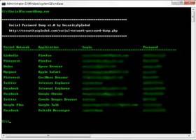 Social Password Dump screenshot