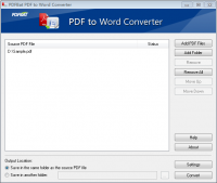 PDFBat PDF to Word Converter screenshot