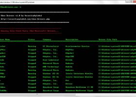 Show Drivers screenshot