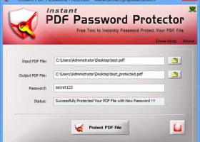 Instant PDF Password Protector screenshot