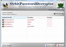 Password Decryptor for Orbit screenshot