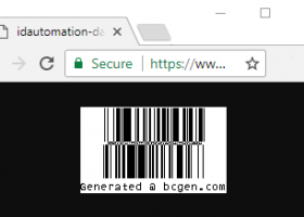 ASPX GS1 DataBar Barcode Script screenshot