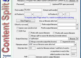 PDF Content Split SA screenshot