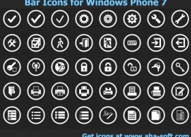 App Bar Icons for Windows Phone 7 screenshot