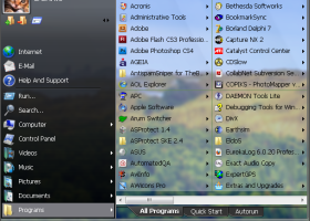 Vista Start Menu screenshot