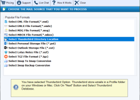 DailySoft Thunderbird to IMAP Migrator screenshot