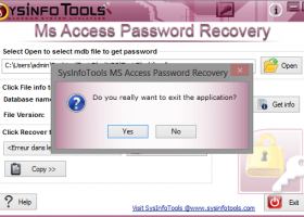 SysInfoTools MDB Password Recovery screenshot