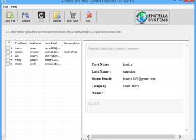 Import Windows Live Mail Contacts to PST screenshot